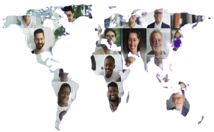 World Map with People